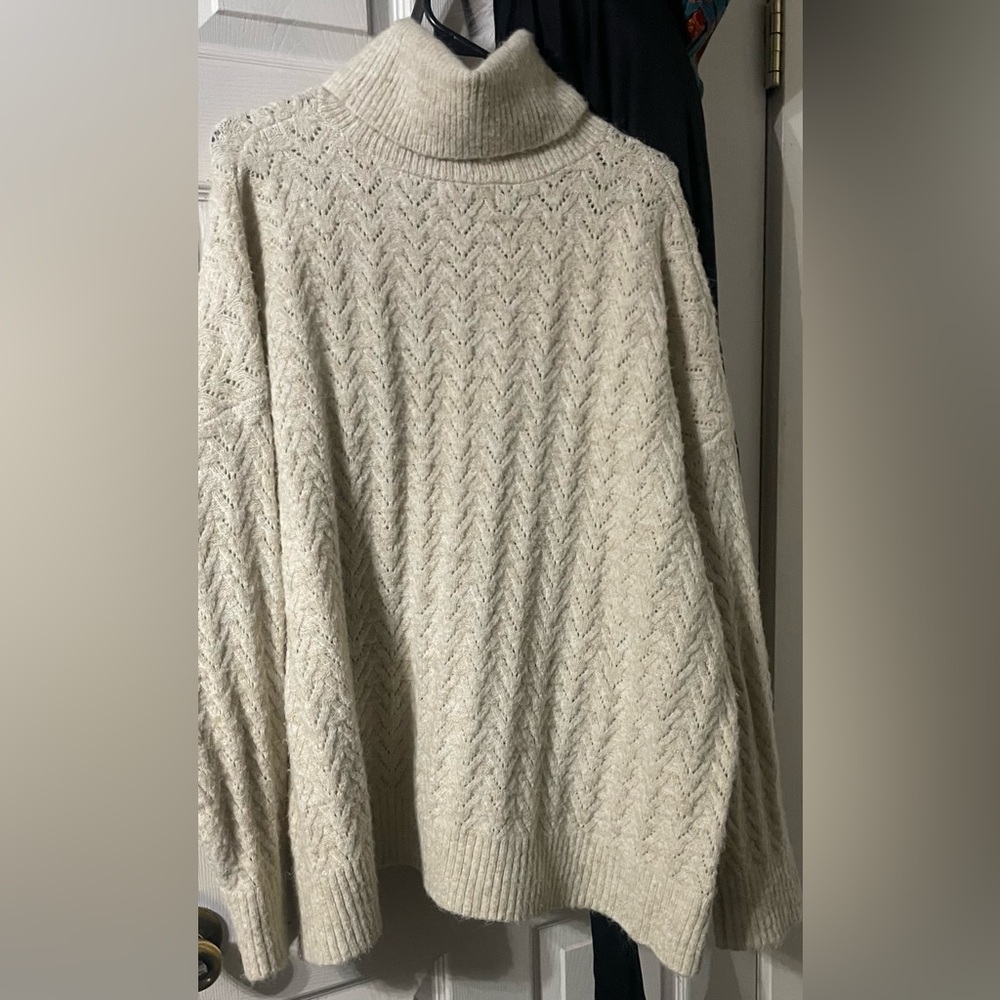 Two Beautiful Old Navy Wool Blend Turtleneck Sweaters 3XL - Picture 1 of 12